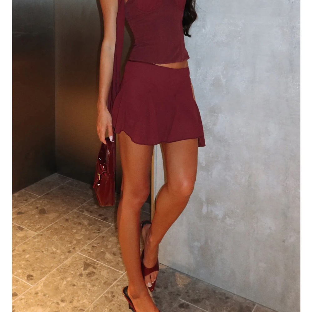 Burgundy Skirt
